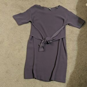 Purple midi dress
